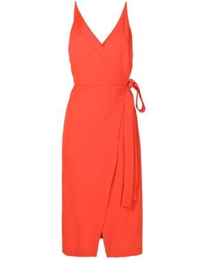 Lenny Niemeyer Wraparound Belted Midi Dress - Red