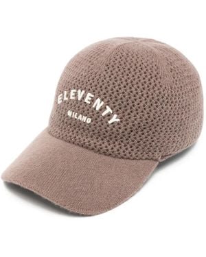 Eleventy Gorra De Cachemira Con Logo Bordado - Neutro