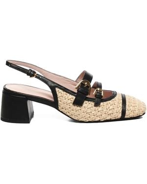 Coccinelle Gehäkelte Maia Pumps 50mm - Natur