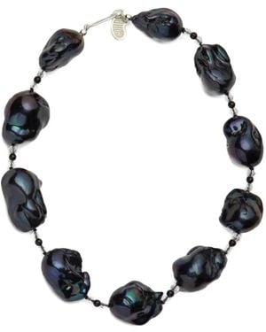 Gohar World Collar Con Perla Barroca - Negro