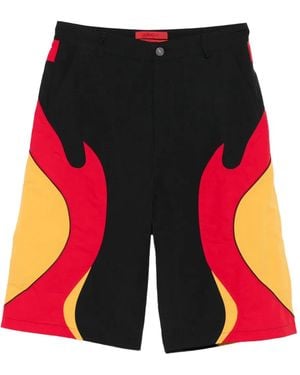 Kusikohc Rider プリント ショートパンツ - レッド