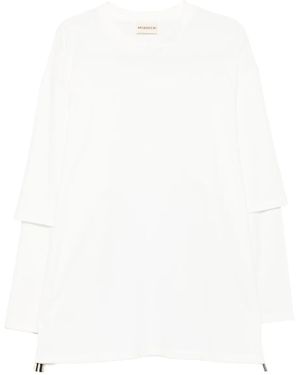 Mordecai T-Shirt im Layering-Look - Weiß