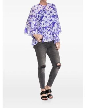 One Teaspoon Distressed-Effect High-Waisted Jeans - Blue