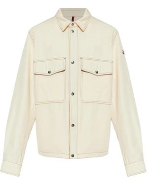 Moncler Chaqueta Watagua Con Costuras En Contraste - Blanco