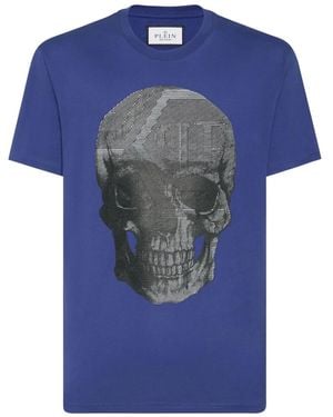 Philipp Plein Skull T-Shirt - Blue