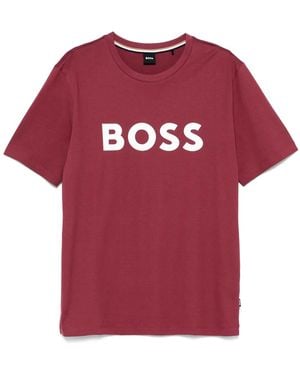 BOSS T-Shirt Con Stampa - Rosso