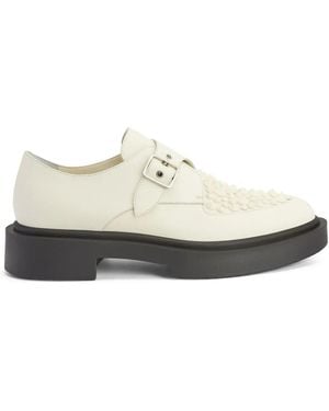 Giuseppe Zanotti Derbies Adric À Détails De Clous - Blanc