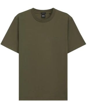 BOSS Logo-Detail T-Shirt - Green