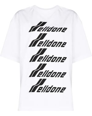 we11done ロゴ Tシャツ - ホワイト