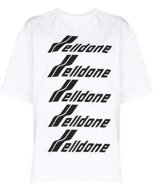 we11done Logo-Print T-Shirt - White