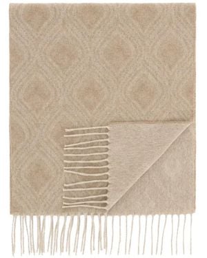 BOGGI Scarf With Geometric Motif - Natural
