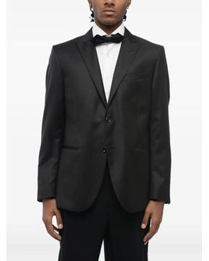 Corneliani Single-Breasted Suit Jacket - Black