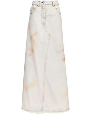 MM6 by Maison Margiela Denim Skirts - White