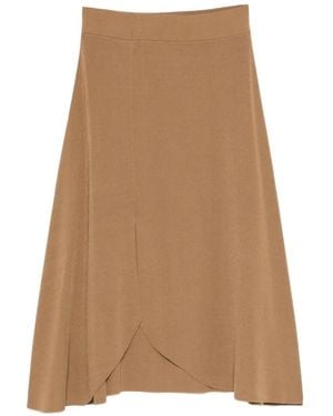 Barbara Bui Asymmetric Skirt - Natural