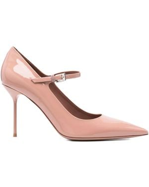 Paris Texas 90Mm Lidia Patent Leather Ankle-Strap Court Shoes - Pink