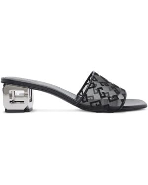 Givenchy 45Mm 4G-Net G-Cube Sandals - White