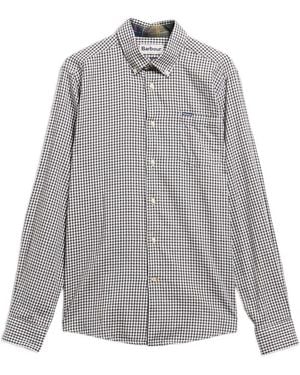 Barbour Padshaw Gingham Check Button-Down Shirt - Gray