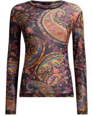Etro Paisley-pattern Top - Brown