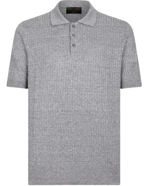 Gran Sasso Short-Sleeve Polo Shirt - Grey
