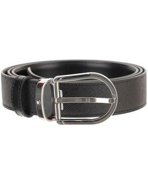 Montblanc Reversible Leather Belt - Grey