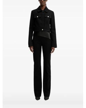 Sportmax Giacca Crop Con Abbottonatura - Nero