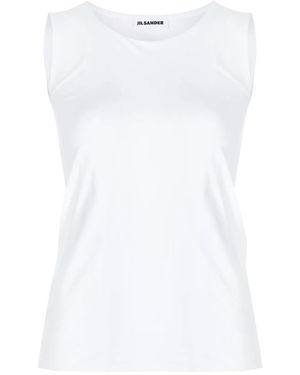 Jil Sander Canotta Smanicata - Bianco