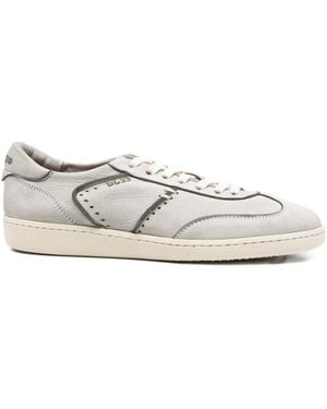 LEMARGO Perforated-Detail Lace-Up Slippers - White