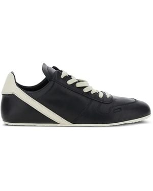 Rick Owens Striped Panel Trainers - Black