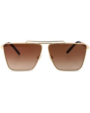 Versace Gafas de sol geométricas de 0 VE2266 100213 - Marrón