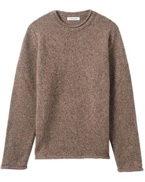 Johnstons of Elgin Rolled-Edge Jumper - Brown