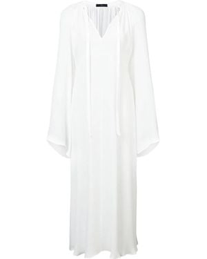Voz Bell Sleeve Dress - White