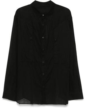 Rick Owens Jumbo Fogpocket Shirt - Black