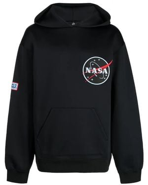 OAMC X Nasa Patch Long-Sleeve Hoodie - Blue