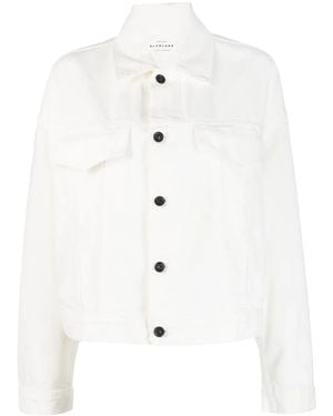 SLVRLAKE Denim Detroit Cotton Denim Jacket - White