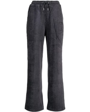 Musium Div. Wide-Leg Ribbed Trousers - Blue