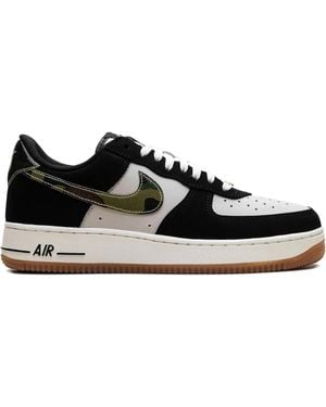 Nike Air Force 1 Low Retro Camouflage Trainers - Black