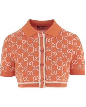 Gucci Gemustertes Hemd - Orange