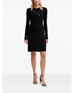 Sisley Openwork Mini Dress - Black