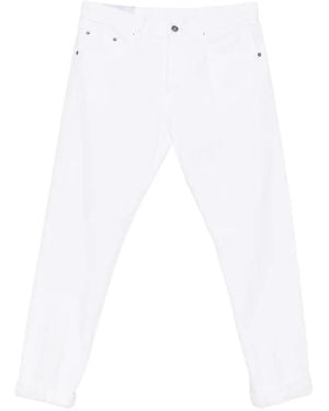 Dondup Cuffed Denim Jeans - White