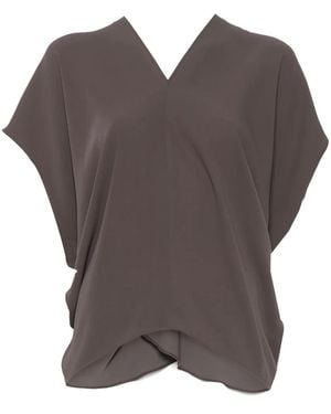MM6 by Maison Martin Margiela Draped Blouse - Brown
