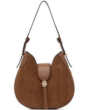 BOSS Logo-Plaque Tote Bag - Brown