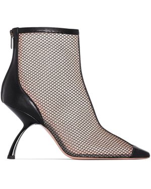 Piferi Merlin 85Mm Heel Mesh Boots - Black