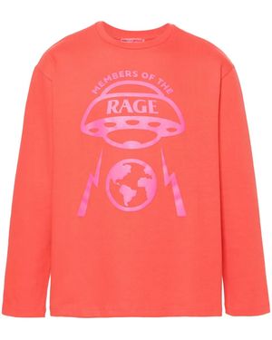 Members of The Rage Spaceship Cotton T-Shirt - Pink