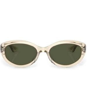 Oliver Peoples 1969C Oval-Frame Sunglasses - Green