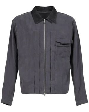 XLIM Shirred Zip-Up Jacket - Blue