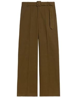 Momoní Novajo Belted Trousers - Green