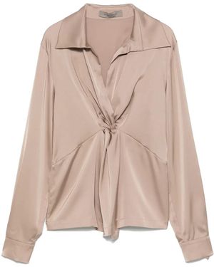 D.exterior Gathered-Detail Blouse - Natural