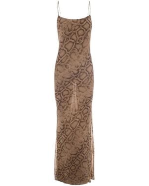ANDAMANE Python Dress - Natural