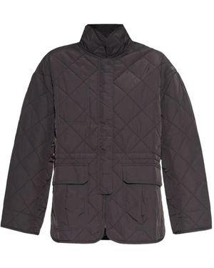 Rethinkit Studios Quilted Diamond-Pattern Jacket - Grey