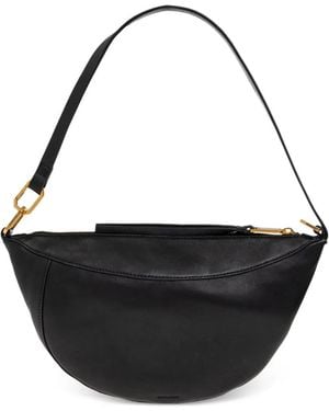 AllSaints Luna Leather Shoulder Bag - Black